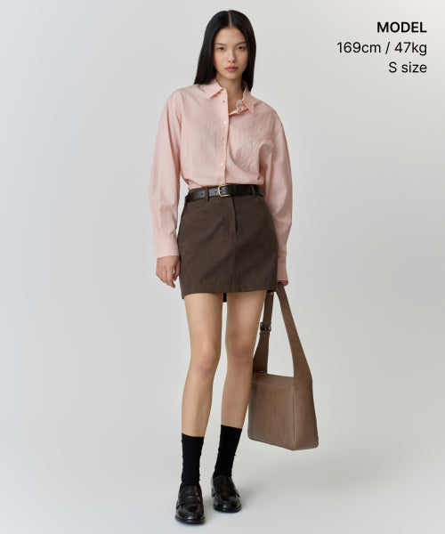 MUSINSA STANDARD WOMAN MUSINSA STANDARD WOMAN Women's RN Cinched Shirt [Rose Water]