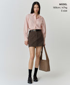MUSINSA STANDARD WOMAN MUSINSA STANDARD WOMAN Women's RN Cinched Shirt [Rose Water]