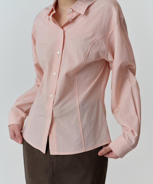 MUSINSA STANDARD WOMAN MUSINSA STANDARD WOMAN Women's RN Cinched Shirt [Rose Water]