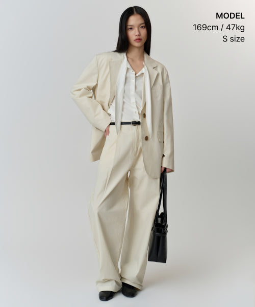 MUSINSA STANDARD WOMAN MUSINSA STANDARD WOMAN Women's Scarf Tie Blouse [Ivory]