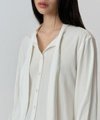 MUSINSA STANDARD WOMAN MUSINSA STANDARD WOMAN Women's Scarf Tie Blouse [Ivory]