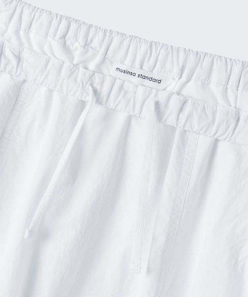 MUSINSA STANDARD WOMAN MUSINSA STANDARD WOMAN Women's Nylon Ruched Long Skirt [White]