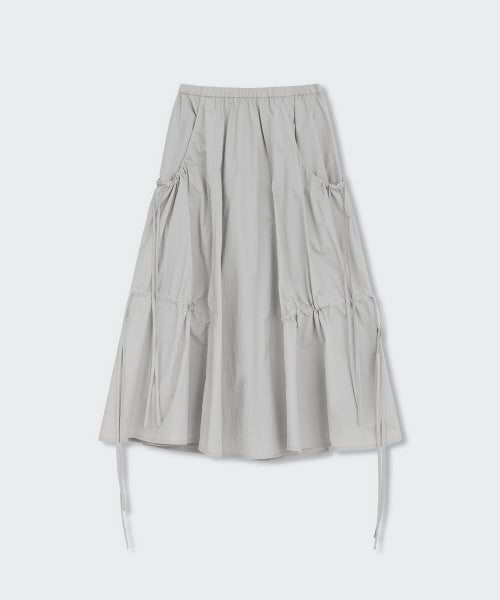 MUSINSA STANDARD WOMAN MUSINSA STANDARD WOMAN Women's Nylon Ruched Long Skirt (Size M)