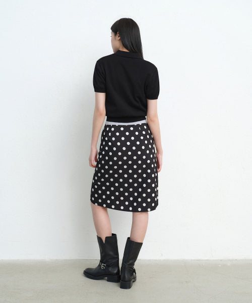 MUSINSA STANDARD WOMAN MUSINSA STANDARD WOMAN Women's Polka Dot Knee Length Skirt