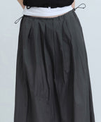 MUSINSA STANDARD WOMAN MUSINSA STANDARD WOMAN Women's Sheer Nylon Pleated Long Skirt [Gray]