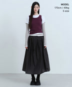 MUSINSA STANDARD WOMAN MUSINSA STANDARD WOMAN Women's Sheer Nylon Pleated Long Skirt [Size]