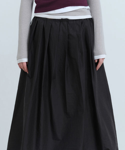 MUSINSA STANDARD WOMAN MUSINSA STANDARD WOMAN Women's Sheer Nylon Pleated Long Skirt [Size]