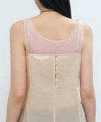 MUSINSA STANDARD WOMAN MUSINSA STANDARD WOMAN Women's Sheer Mini Dress [Peach]