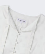 MUSINSA STANDARD WOMAN MUSINSA STANDARD WOMAN Women's Dot Puff Sleeve Tie Blouse (Ivory)
