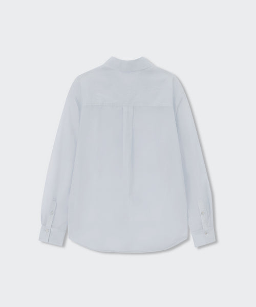 MUSINSA STANDARD WOMAN MUSINSA STANDARD WOMAN Relaxed Sheer Shirt Light Blue