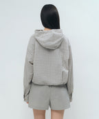 MUSINSA STANDARD WOMAN MUSINSA STANDARD WOMAN Women's Check Hooded Shirt Jacket [Light Beige]
