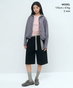 MUSINSA STANDARD WOMAN MUSINSA STANDARD WOMAN Women's Check Hooded Shirt Jacket [Dusty Blue]
