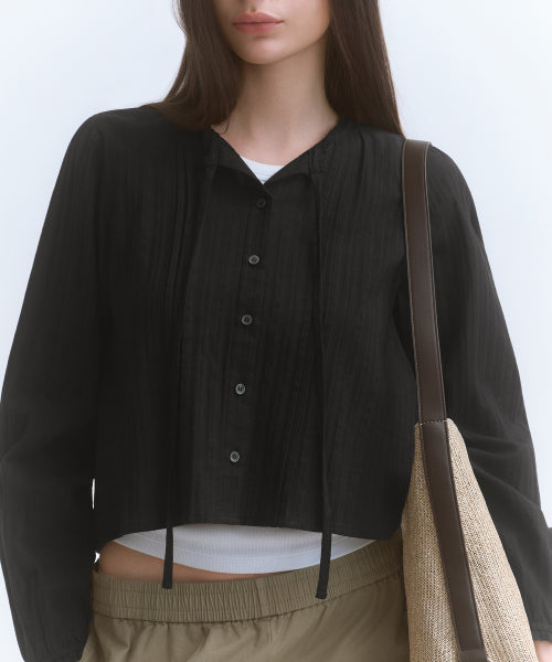 MUSINSA STANDARD WOMAN MUSINSA STANDARD WOMAN Women's Blouse Black