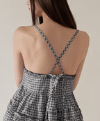 MUSINSA STANDARD WOMAN MUSINSA STANDARD WOMAN Women's Check Frill Sleeveless Top (Size)