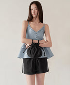 MUSINSA STANDARD WOMAN MUSINSA STANDARD WOMAN Women's Check Frill Sleeveless Top (Size)