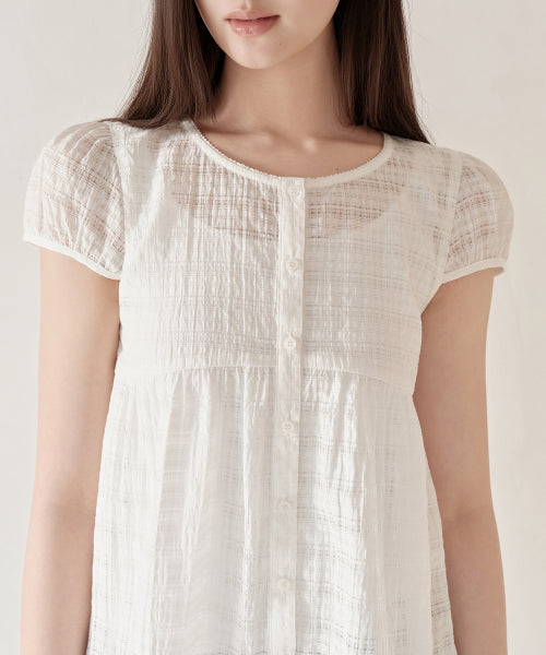 MUSINSA STANDARD WOMAN MUSINSA STANDARD WOMAN Babydoll Blouse White