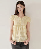 MUSINSA STANDARD WOMAN MUSINSA STANDARD WOMAN Babydoll Blouse Lemon