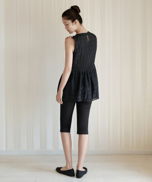 MUSINSA STANDARD WOMAN MUSINSA STANDARD WOMAN Women's Sheer Smoking Sleeveless Tunic [Black]