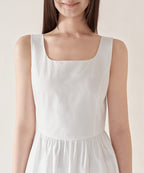 MUSINSA STANDARD WOMAN MUSINSA STANDARD WOMAN Women's Poplin Sleeveless Long Dress [White]