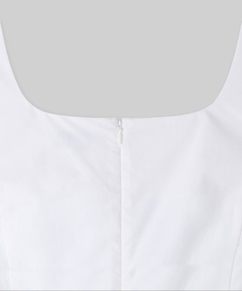 MUSINSA STANDARD WOMAN MUSINSA STANDARD WOMAN Women's Poplin Sleeveless Long Dress [White]
