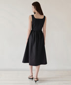 MUSINSA STANDARD WOMAN MUSINSA STANDARD WOMAN Women's Poplin Sleeveless Long Dress (Black)