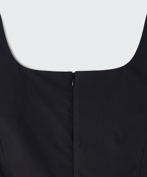 MUSINSA STANDARD WOMAN MUSINSA STANDARD WOMAN Women's Poplin Sleeveless Long Dress (Black)