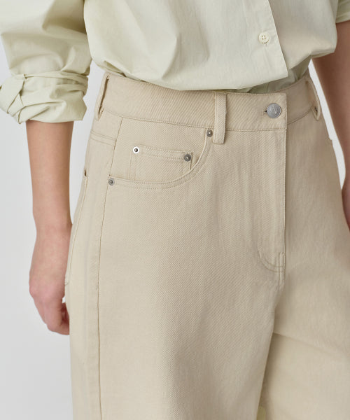 MUSINSA STANDARD WOMAN MUSINSA STANDARD WOMAN Women's Cotton Extra Wide Pants (Light Beige)