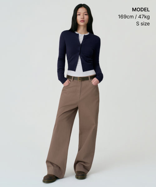 MUSINSA STANDARD WOMAN MUSINSA STANDARD WOMAN Cotton Extra Wide Pants (Size Option)