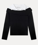 MIXXO MIXXO Off-shoulder Shirt Pullover C
