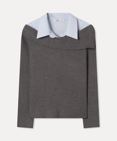 MIXXO MIXXO Off-shoulder Shirt Pullover C