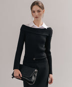 MIXXO MIXXO Off-shoulder Shirt Pullover C