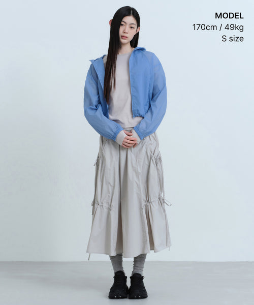 MUSINSA STANDARD WOMAN MUSINSA STANDARD WOMAN Women's Sheer Hooded Windbreaker Jacket (Size L)