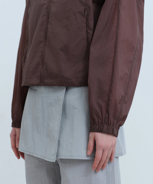 MUSINSA STANDARD WOMAN MUSINSA STANDARD WOMAN Women's Sheer Hooded Windbreaker Jacket Smoke Pink