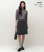 MUSINSA STANDARD WOMAN MUSINSA STANDARD WOMAN Women's Multi-Stripe Crew Neck Knit [Gray]
