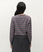 MUSINSA STANDARD WOMAN MUSINSA STANDARD WOMAN Women's Multi-Stripe Crew Neck Knit [Gray]