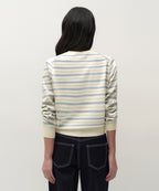 MUSINSA STANDARD WOMAN MUSINSA STANDARD WOMAN Women's Multi-Stripe Crew Neck Knit [Cream]