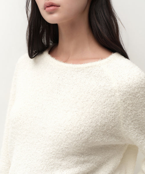 MUSINSA STANDARD WOMAN MUSINSA STANDARD WOMAN Women's Fluffy Boat Neck Knit [Size]
