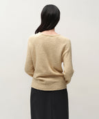 MUSINSA STANDARD WOMAN MUSINSA STANDARD WOMAN Women's Fluffy Boat Neck Knit Light Beige