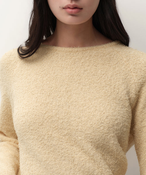 MUSINSA STANDARD WOMAN MUSINSA STANDARD WOMAN Women's Fluffy Boat Neck Knit Light Beige