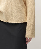 MUSINSA STANDARD WOMAN MUSINSA STANDARD WOMAN Women's Fluffy Boat Neck Knit Light Beige