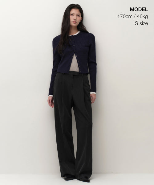 MUSINSA STANDARD WOMAN MUSINSA STANDARD WOMAN Women's Cable Round Neck Cardigan (Size)