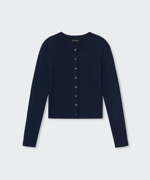 MUSINSA STANDARD WOMAN MUSINSA STANDARD WOMAN Women's Cable Round Neck Cardigan (Size)