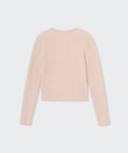 MUSINSA STANDARD WOMAN MUSINSA STANDARD WOMAN Women's Cable Round Neck Cardigan [Light Pink]