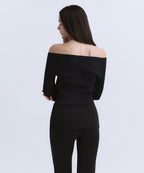 MUSINSA STANDARD WOMAN MUSINSA STANDARD WOMAN Cardigan slim off-shoulder black
