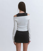 MUSINSA STANDARD WOMAN MUSINSA STANDARD WOMAN Women's slim off-shoulder cardigan (size XS)