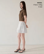 MUSINSA STANDARD WOMAN MUSINSA STANDARD WOMAN Cardigan Short Sleeve [Brown]