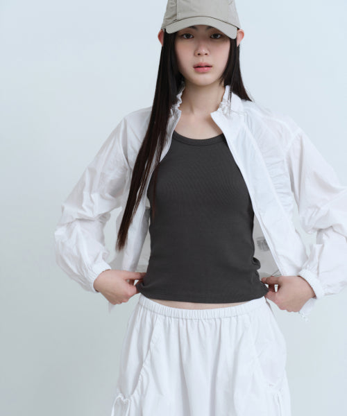 MUSINSA STANDARD WOMAN MUSINSA STANDARD WOMAN Women's Shirring High Neck Windbreaker Jacket (Size S)