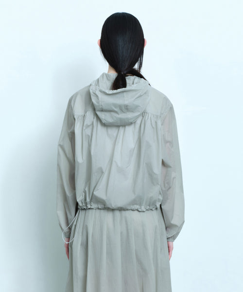MUSINSA STANDARD WOMAN MUSINSA STANDARD WOMAN Women's Sheer Volume Windbreaker Jacket (Light Gray)