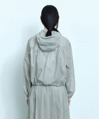 MUSINSA STANDARD WOMAN MUSINSA STANDARD WOMAN Women's Sheer Volume Windbreaker Jacket (Light Gray)