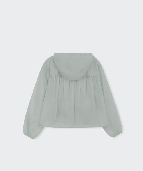 MUSINSA STANDARD WOMAN MUSINSA STANDARD WOMAN Women's Sheer Volume Windbreaker Jacket (Light Gray)